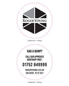 Roger Young Double Sided Window Stickers