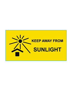  110x55mm Keep Away From Sunlight Labels