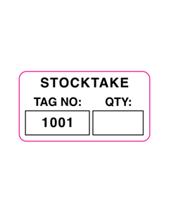 45x24mm Tunstall Stock Count Labels