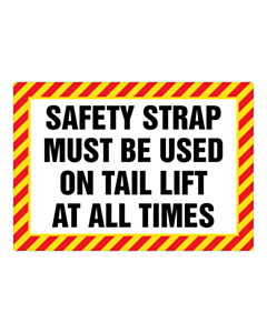 148x210mm Safety Strap Labels 