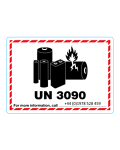 105x74mm UN3090 102013643 RLBL2346 Labels 