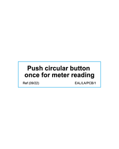 45x14mm Push Meter Reading Labels
