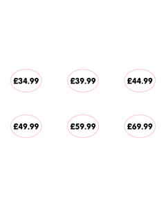 19x14mm Techhouse Price Labels - 6 Sorts 