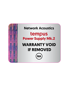 40x30mm Network Acoustics Tempus Warranty Void Labels