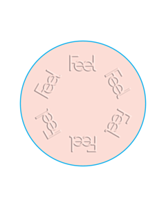 40mm Diameter We Are Feel Embossed Labels - Sample Order