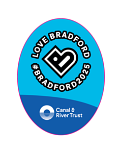 44x33mm Oval Celebrating Bradford 2025 Labels 