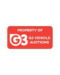 40x20mm Property of G3 Vehicle Auction Labels 
