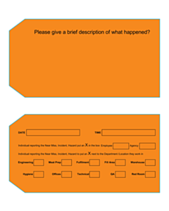 134x69mm Hazard Report Tags