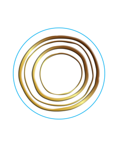 45mm Diameter Gold Embossed Labels