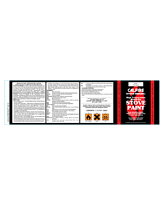 224x64mm Calfire Flat Black Stove Paint