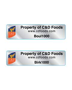 C&D Foods Void Asset Labels - 2 Sorts