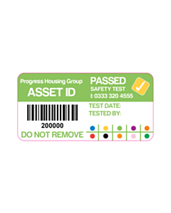 50x25mm Progress Housing Group Barcode Labels