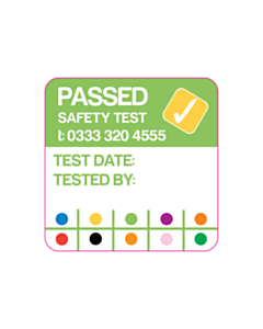 25x25mm Progress Housing Group PAT Test Labels