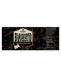 200x80mm Renegade Brewery Blackguard Breakfast Stout Labels 