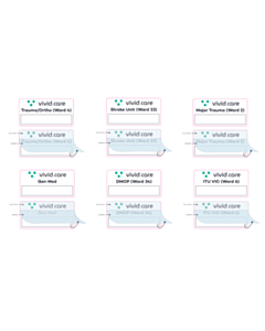 100x50mm Vivid Care Write and Seal Labels - 6 Sorts 