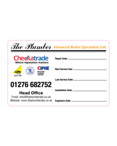 85x55mm Advanced Boiler Service Labels