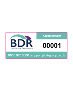 70x30mm BDR Group Asset Labels