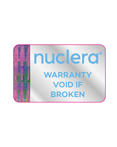 40x25mm Nuclera Warranty Void Labels - Spot Colour