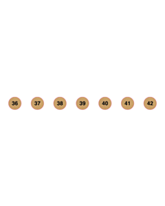 10mm Amelie Alvari Slipper Size Labels