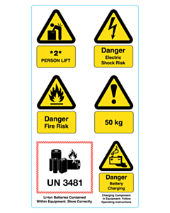 135x255mm Babcock International Case Labels