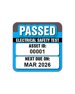 25x25mm March 2026 Passed Safety Test Labels