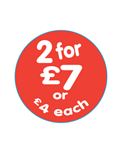 40mm Diameter Cut Price Bookstore £4 Each 2 for 7 Labels