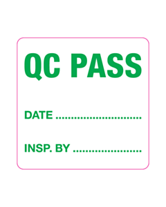 50x50mm Maxpack QC Pass Labels