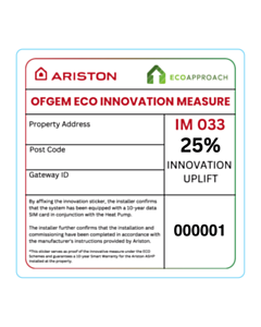 90x90mm Eco Approach  Ofgem Eco Measure Labels 