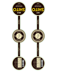 290x60mm Jovy Foods Shito Seals - 2 Sorts 