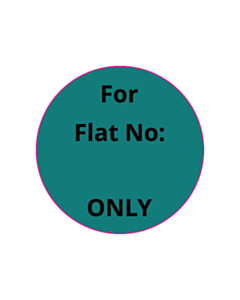 30mm Diameter For Flat Number Labels 