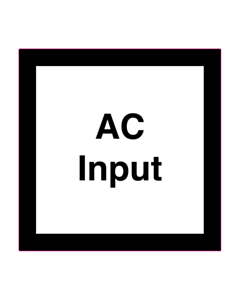 70x70mm AFC Energy AC Input Labels