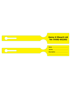 245x39mm Henry Sheach Loop Through Tags