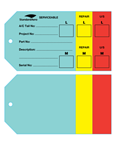 152c85mm Standard Aero Traffic Light Tags 