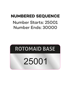 50x20mm Rotomaid Base Labels