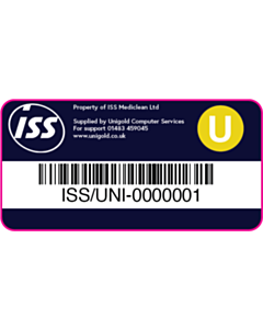 50x25mm Property of ISS Asset Labels 