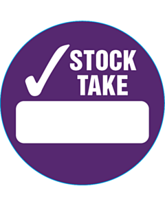 Ricardo 50mm Diameter Purple Stock Take Labels