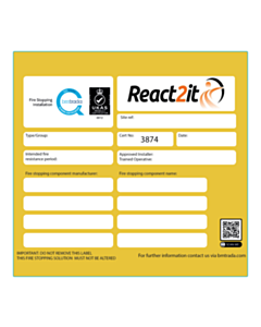 React2it Fire Stopping Labels