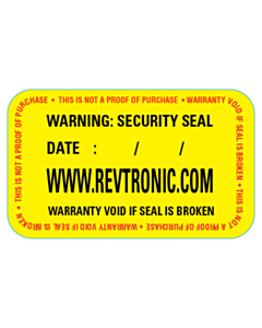 50x30mm Revtronic Security Seal Labels