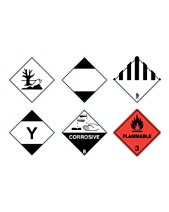 50x50mm Hazard Labels - Various Sorts