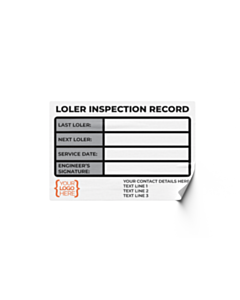 Personalised LOLER Inspection Record Labels (95x65mm)