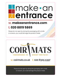 148x105mm Make an Entrance / Coir Matting Labels 