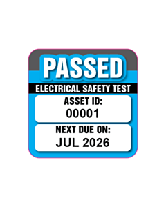 25x25mm July Passed Safety Test Labels