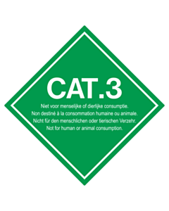 300x300mm CAT 3 Placard Labels 