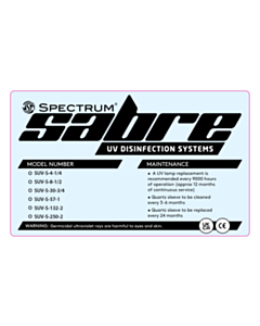 90x149mm Spectrum Sabre Labels - 2025 Design