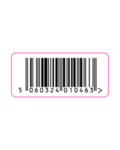 55x25mm Zaytoun 5060324010463 Barcode Label 