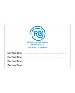 95x65mm RB Commercial Heating Service Labels