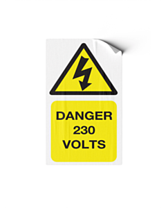 Danger 230 Volts Labels