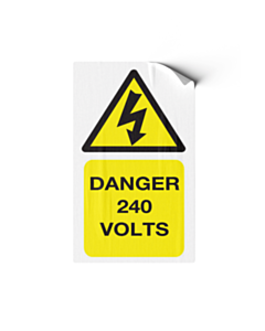 Danger 240 Volts Labels
