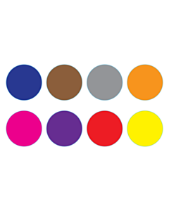 38mm Diameter Coloured Round Labels
