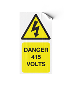 Danger 415 Volts Labels